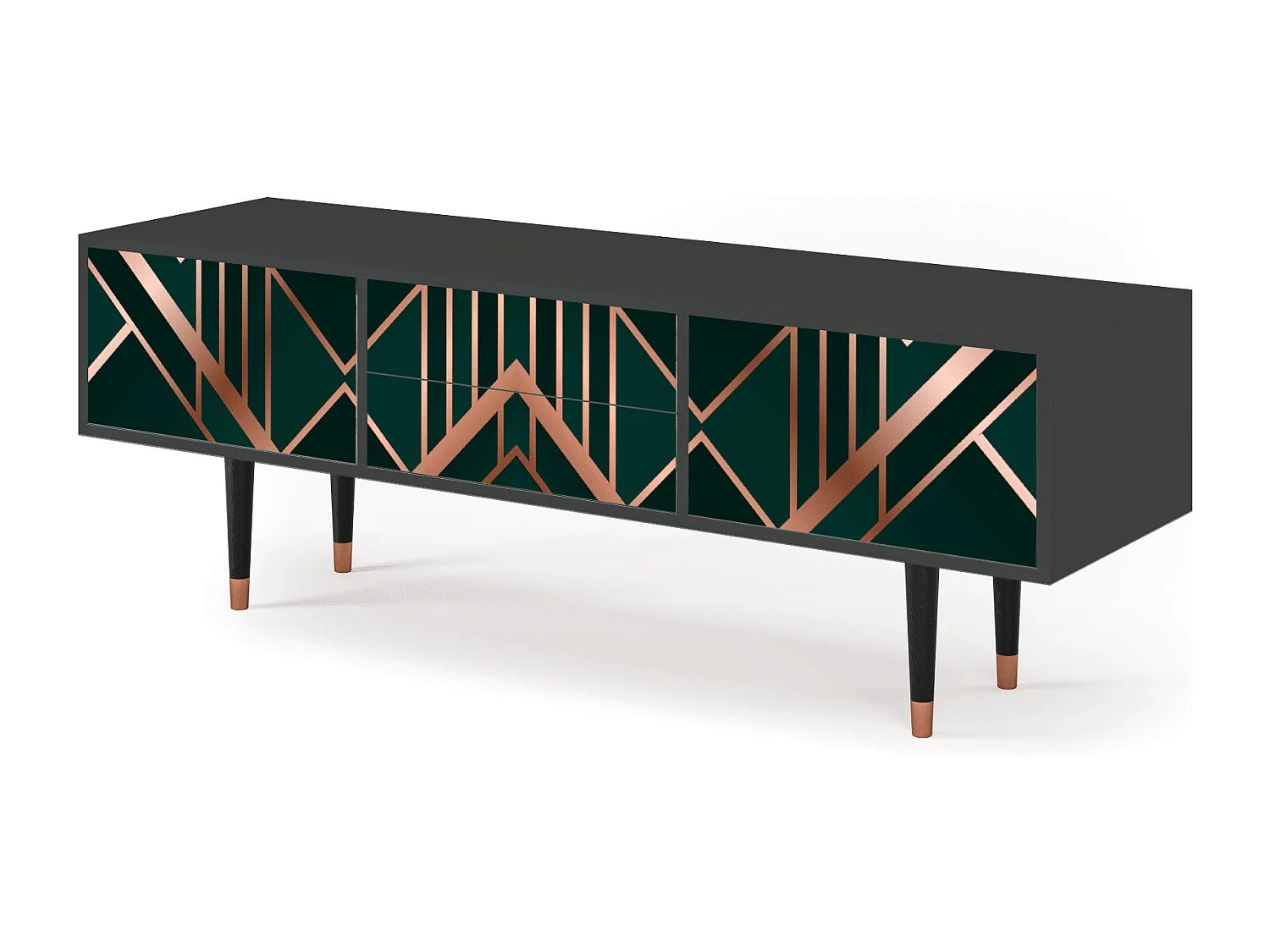 Meuble TV - 170х59х48 cm - T4 - Emerald Gatsby, Anthracite