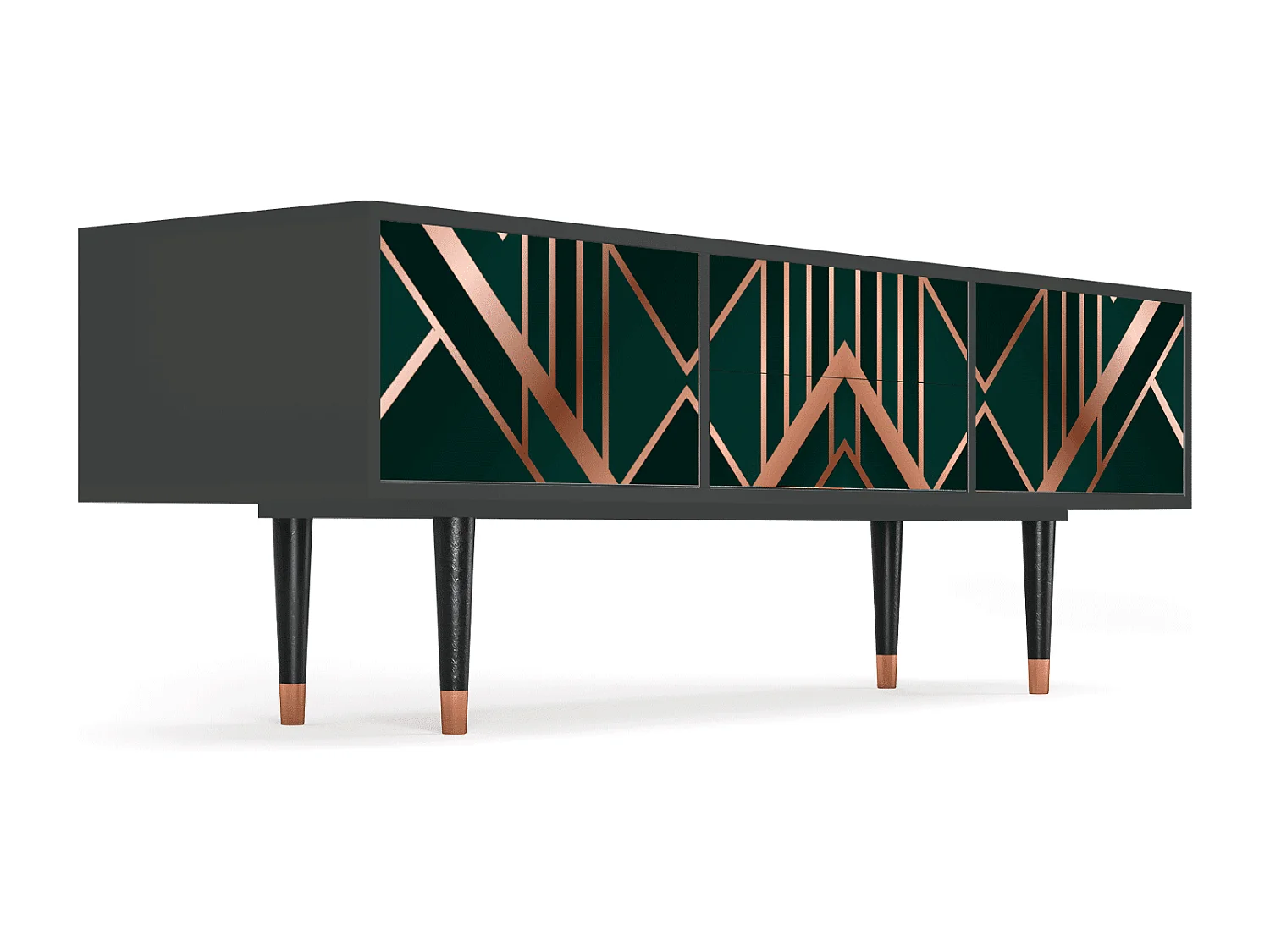 Meuble TV - 170х59х48 cm - T4 - Emerald Gatsby, Anthracite