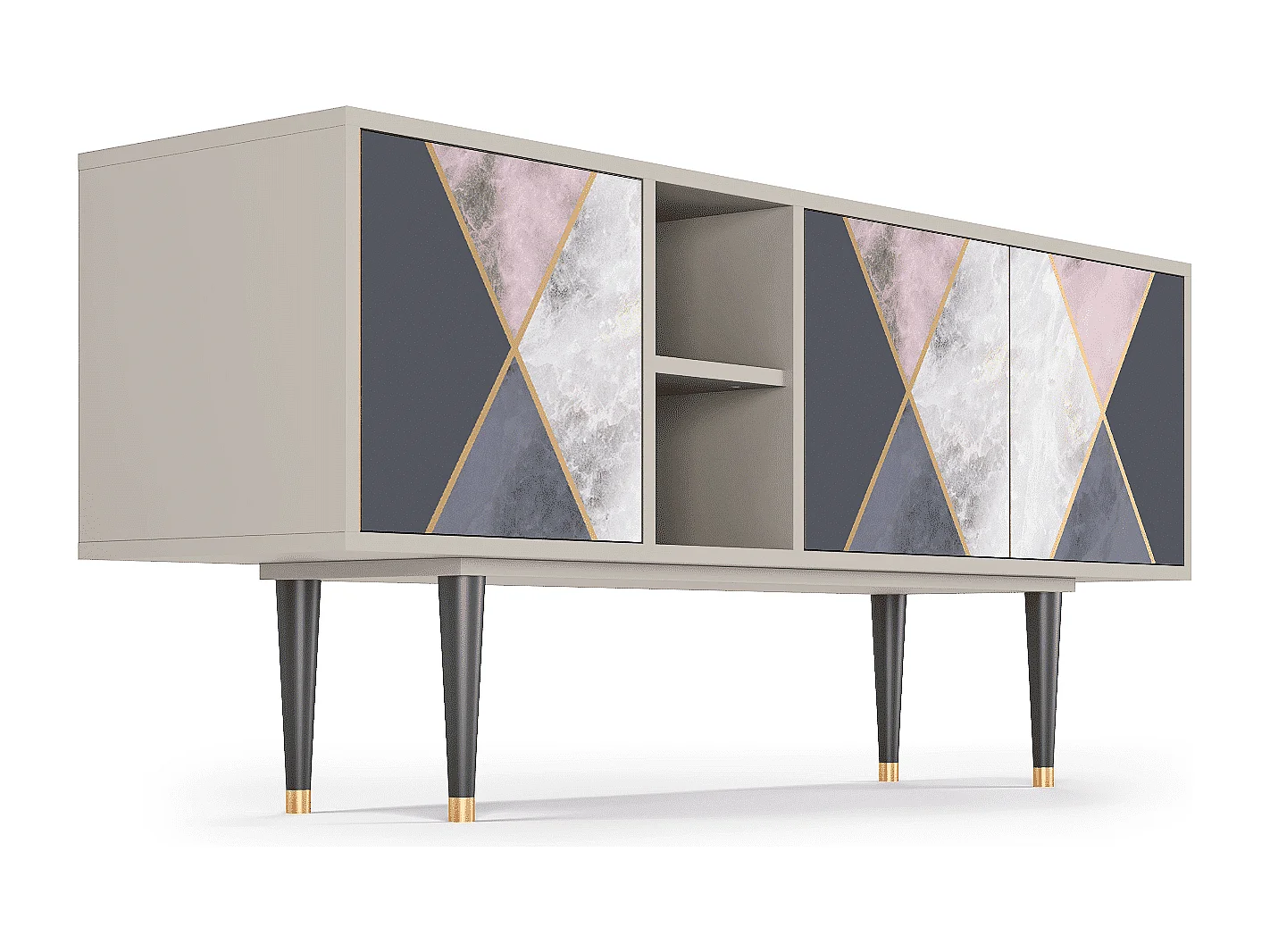 Meuble TV - 150х69х41 cm - T5 - Ideal Harmony, Sable