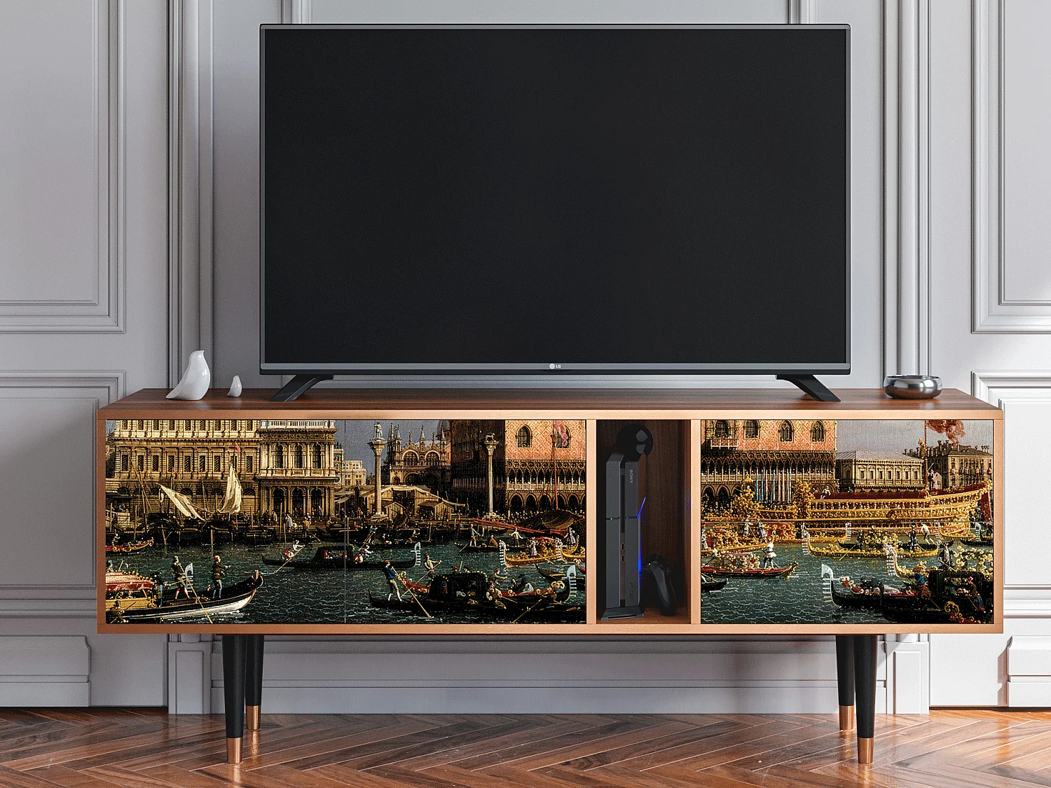 Meuble TV - 170х69х48 cm - T1 - The Bucintoro, Noyer