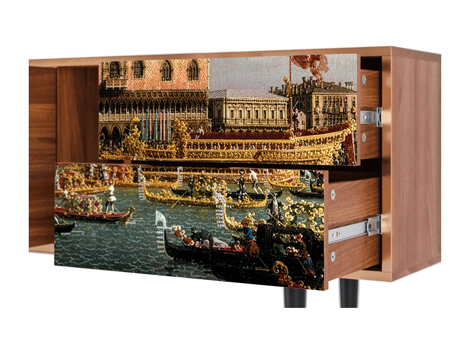 Szafka RTV - 170х69х48 cm - T1 - The Bucintoro, Orzech