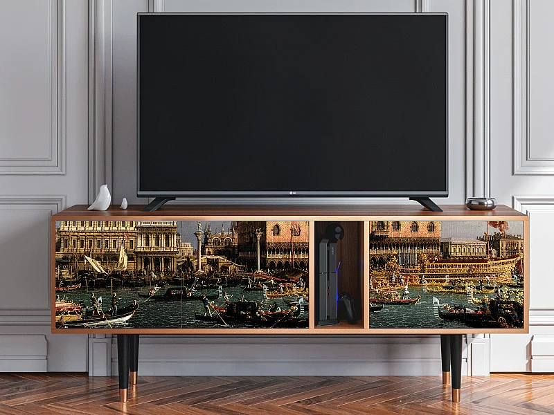 Szafka RTV - 170х69х48 cm - T1 - The Bucintoro, Orzech