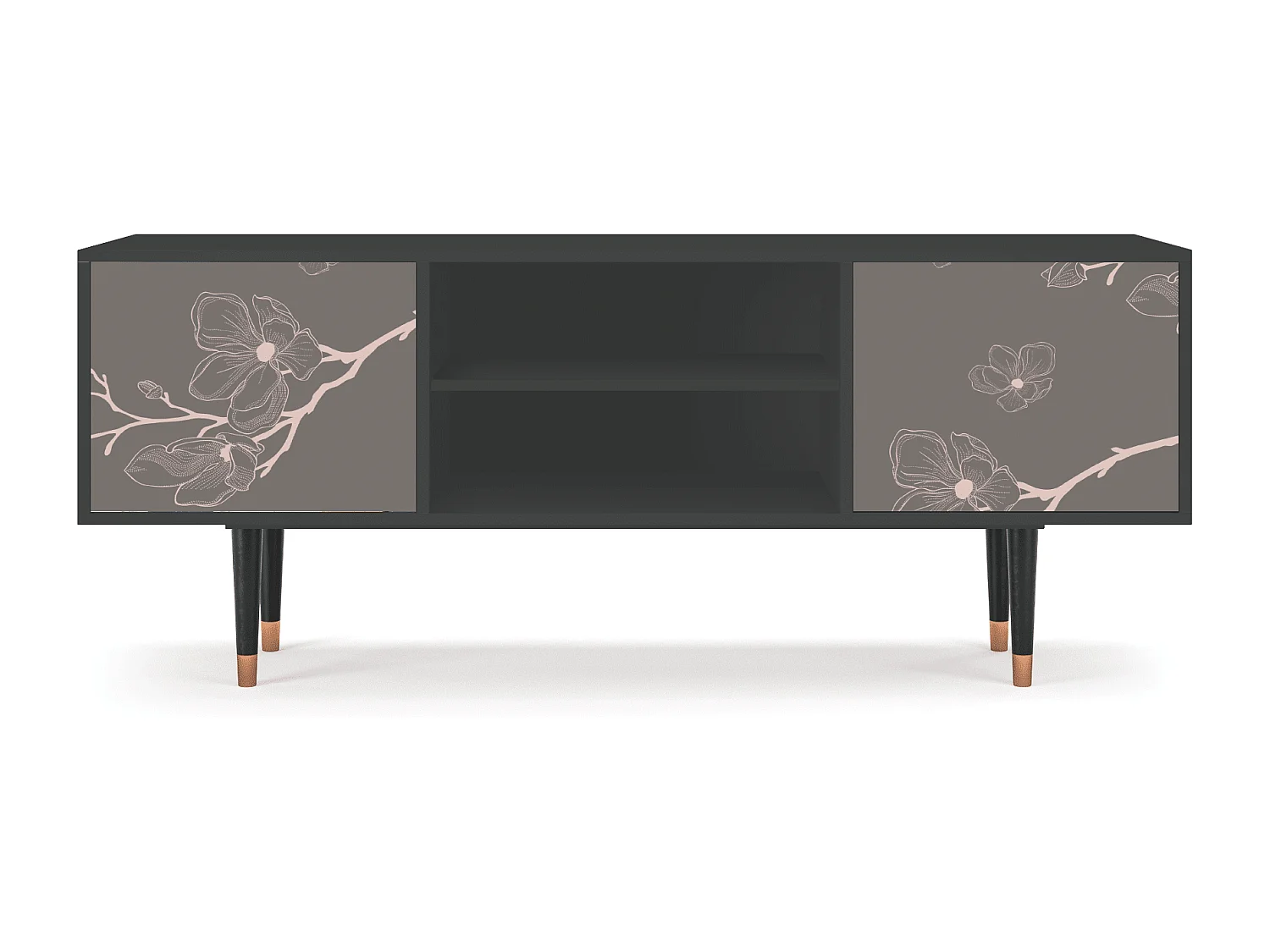 TV-meubel - 170х69х48 cm - T2 - Cherry Blossom, Antraciet