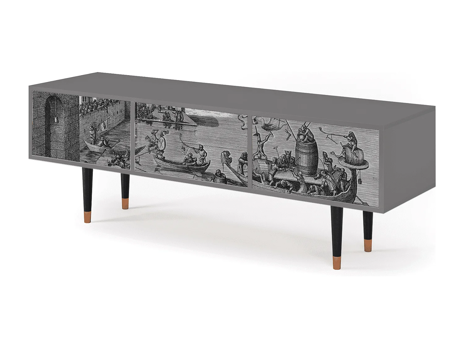 TV-meubel - 170х59х48 cm - T4 - Saint Martin, Grijs