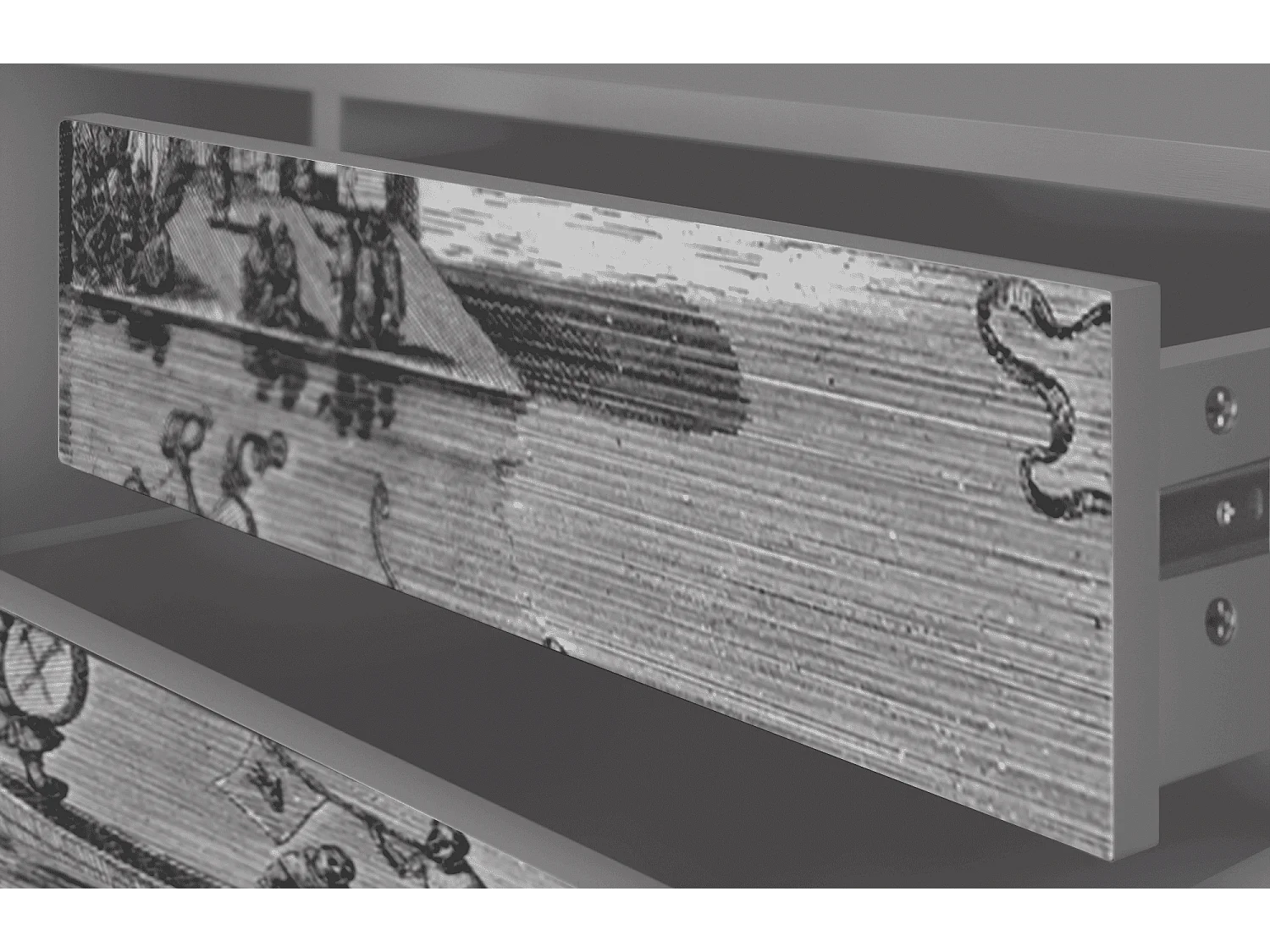 Mobile TV - 170х59х48 cm - T4 - Saint Martin, Grigio