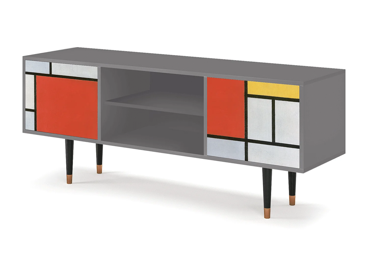 TV-meubel - 170х69х48 cm - T2 - Composition, Grijs