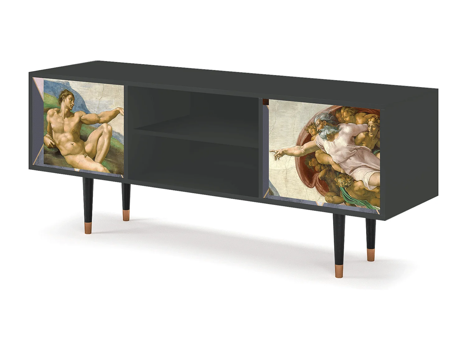 Mueble de TV - 170х69х48 cm - T2 - The Creation of Adam, Antracite