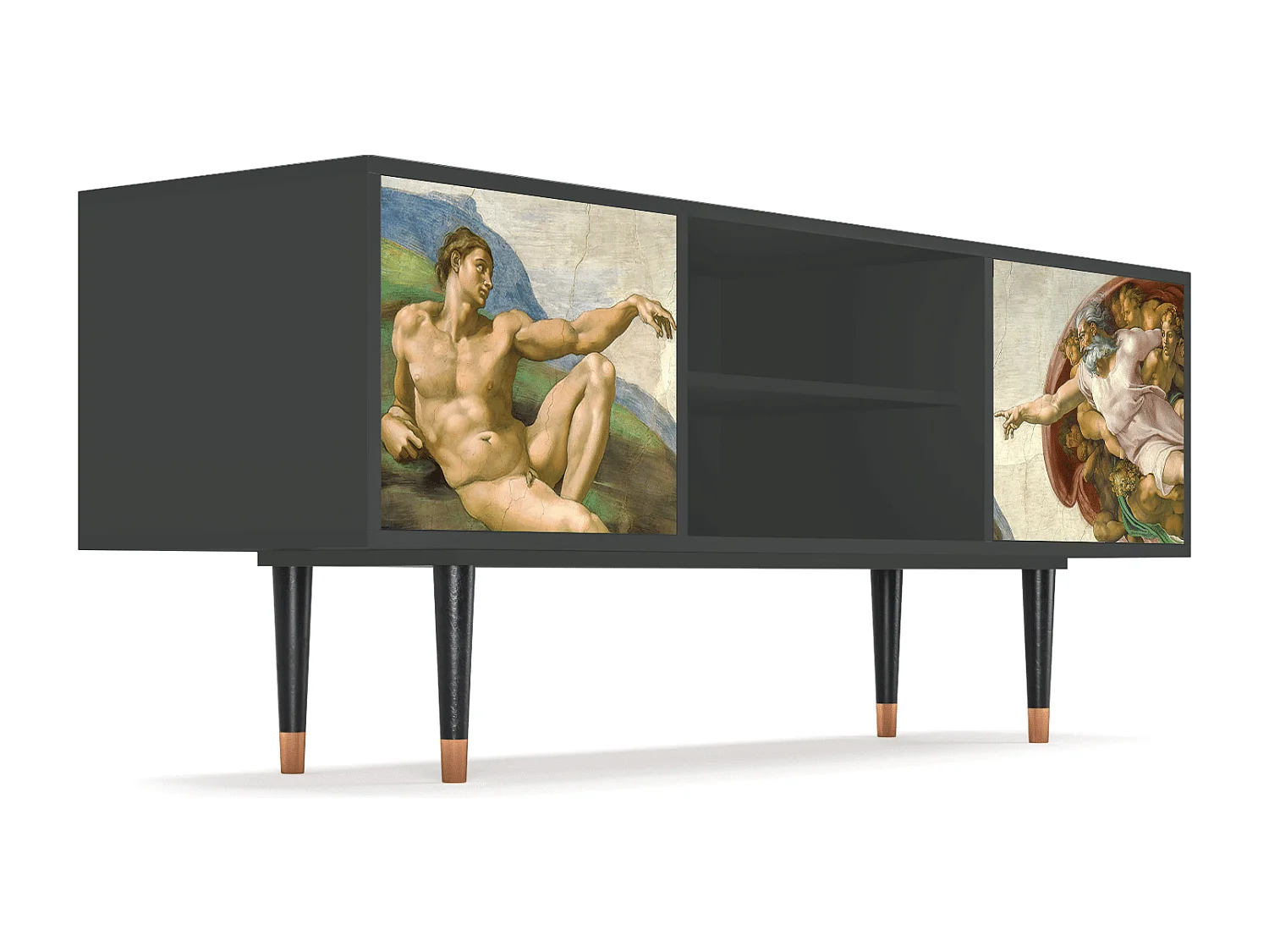 Mueble de TV - 170х69х48 cm - T2 - The Creation of Adam, Antracite