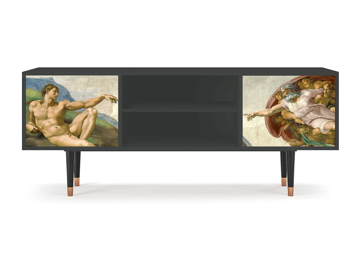 TV-Möbel - 170х69х48 cm - T2 - The Creation of Adam, Anthrazit