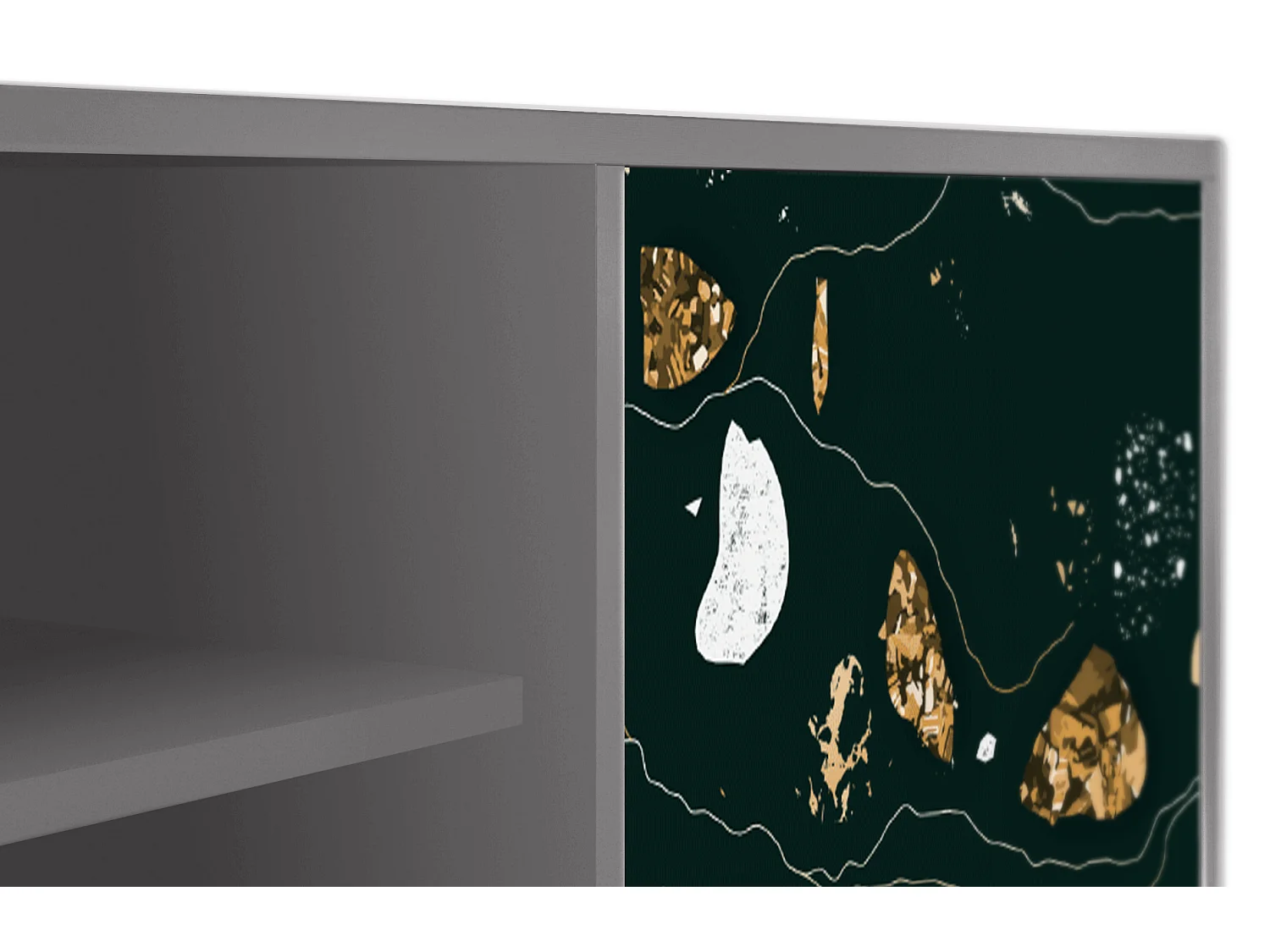 Meuble TV - 170х69х48 cm - T2 - Space Rocks, Gris