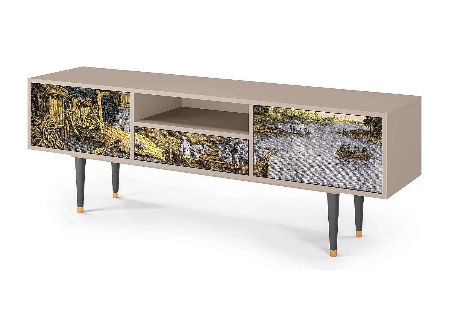 TV-Möbel - 170х59х41 cm - T6 - Mill along a River, Sand