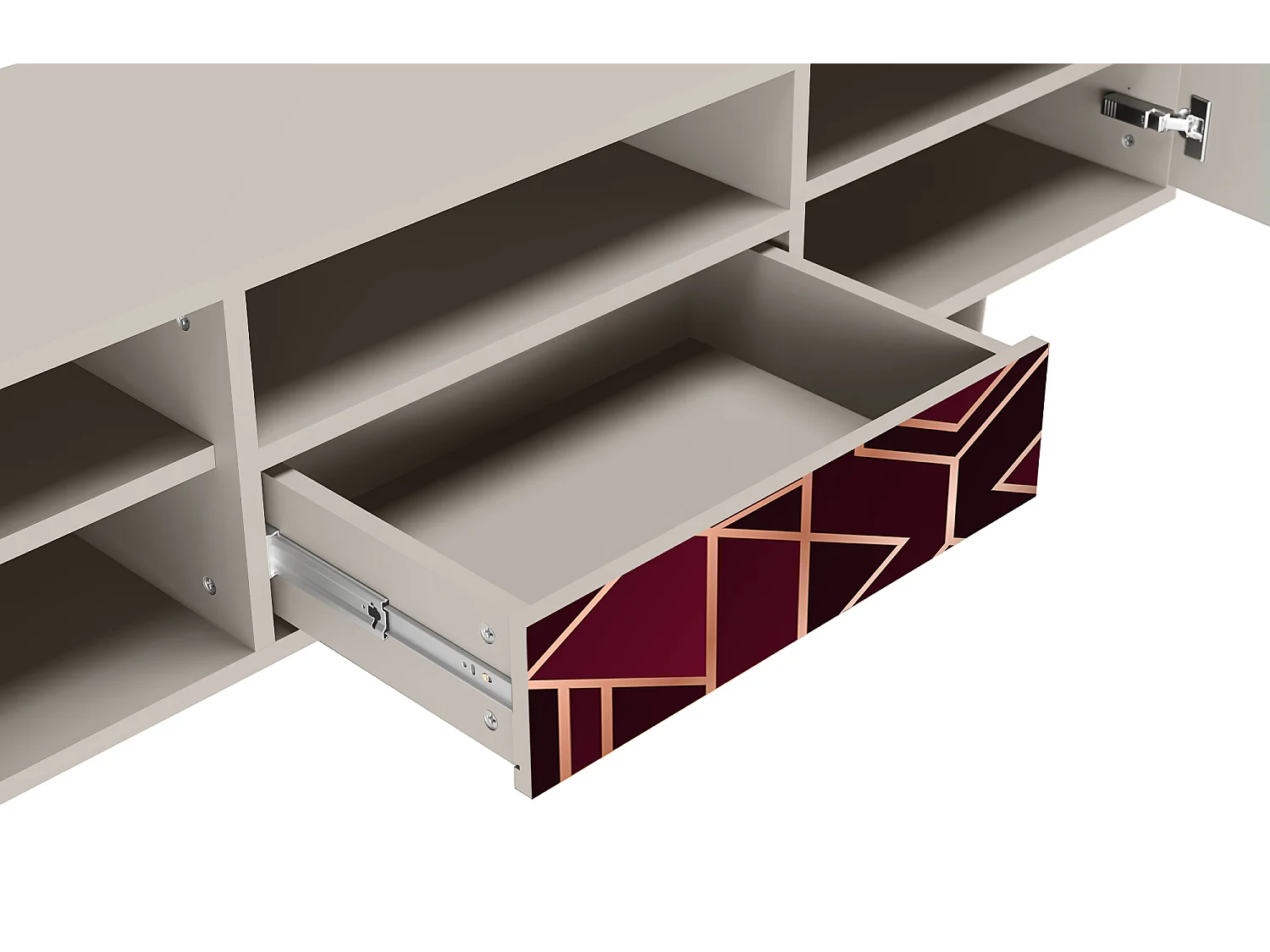 TV-Möbel - 170х59х41 cm - T6 - Burgundy Jewelery, Sand