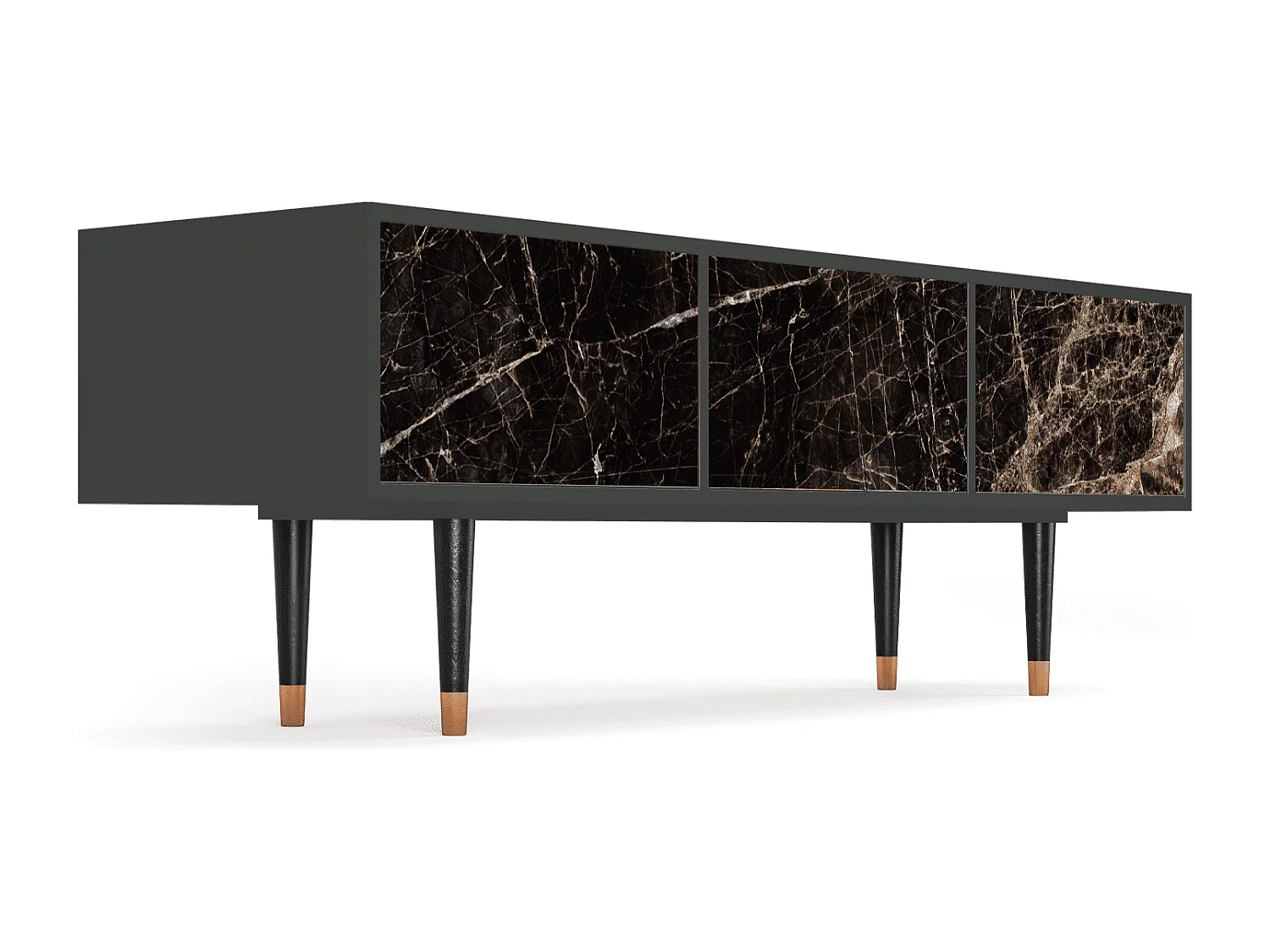 Mueble de TV - 170х59х48 cm - T4 - Night Abyss, Antracita