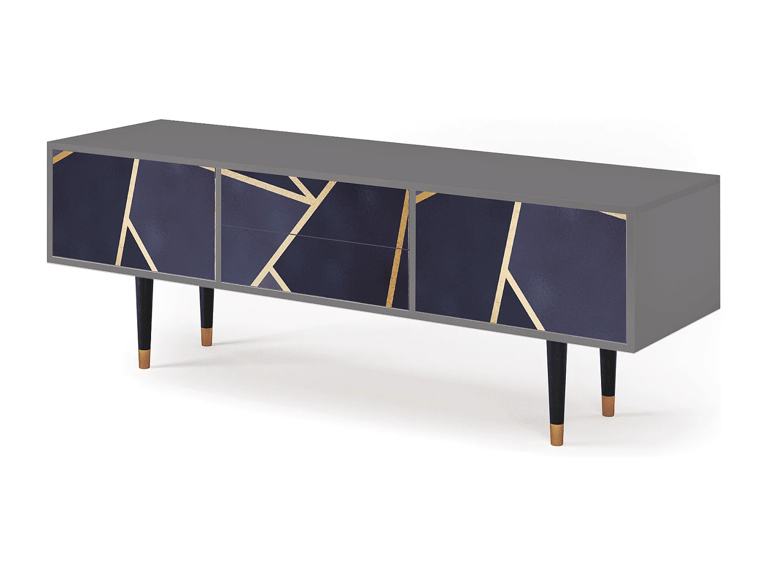 Mueble de TV - 170х59х48 cm - T4 - The Amethyst, Cinza