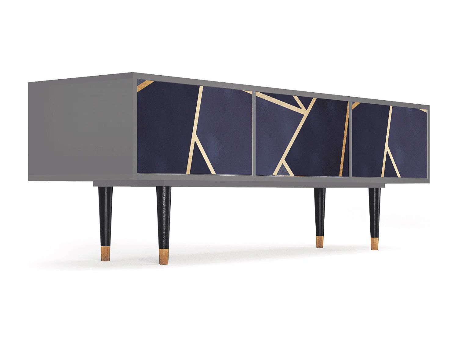 Mueble de TV - 170х59х48 cm - T4 - The Amethyst, Cinza