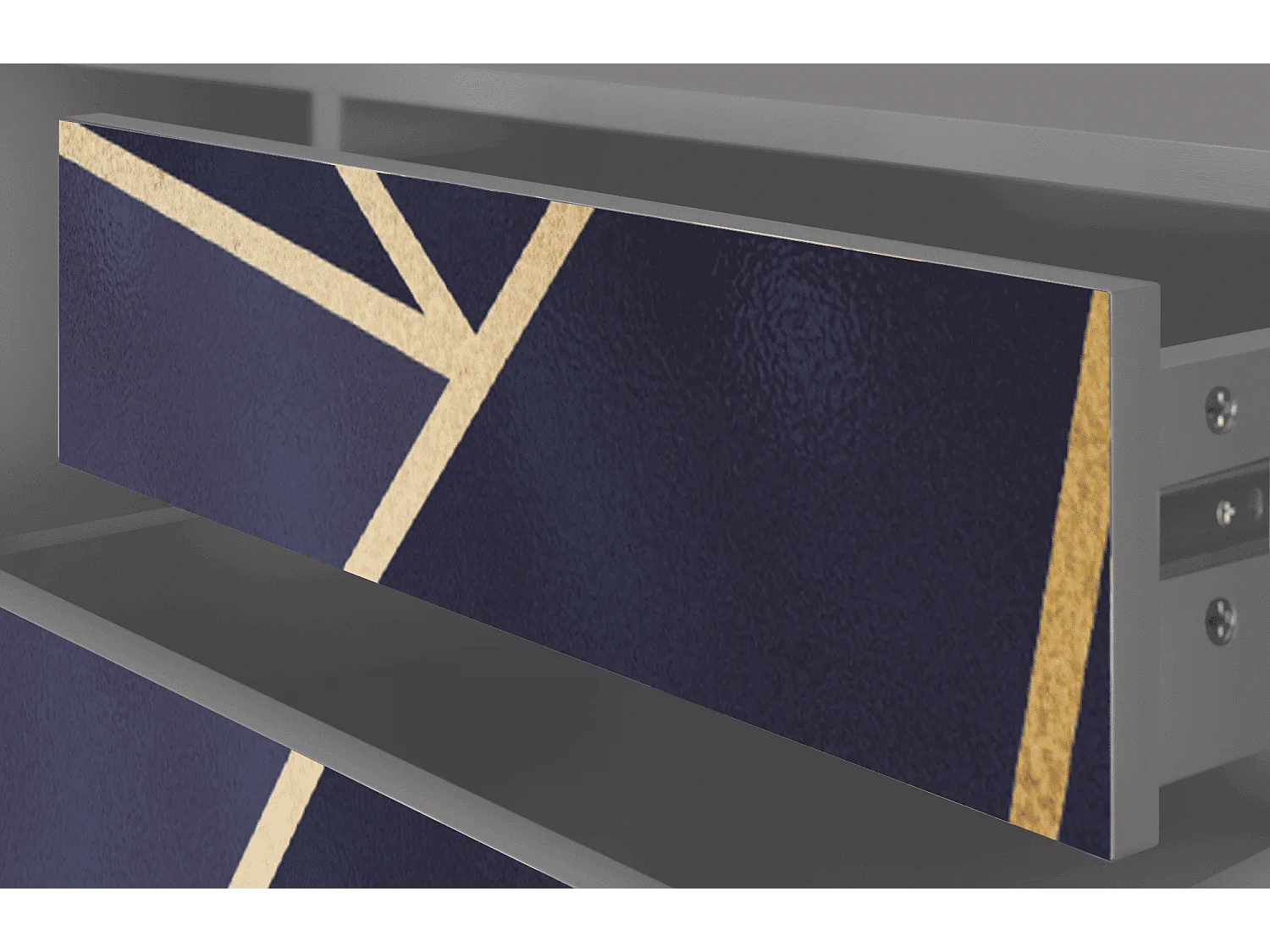 Szafka RTV - 170х59х48 cm - T4 - The Amethyst, Szary