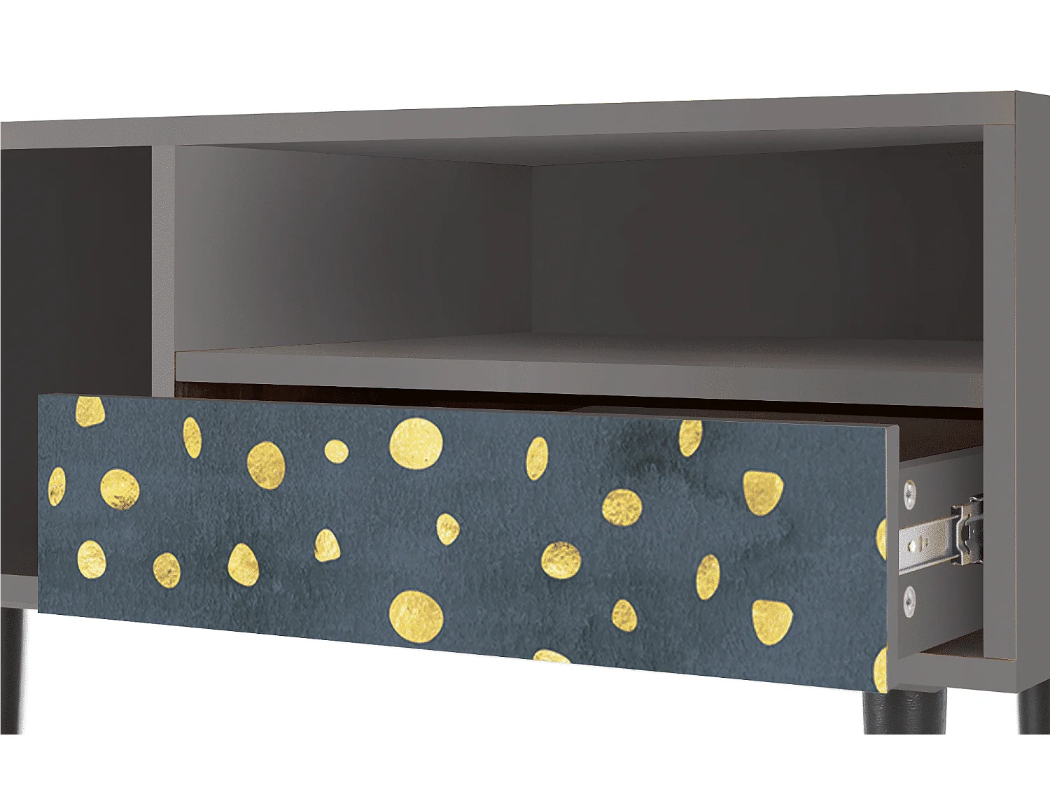 TV-Möbel - 115х59х48 cm - T3 - Foggy Lights, Grau