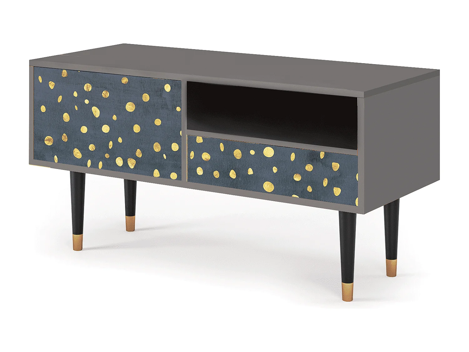 Szafka RTV - 115х59х48 cm - T3 - Foggy Lights, Szary