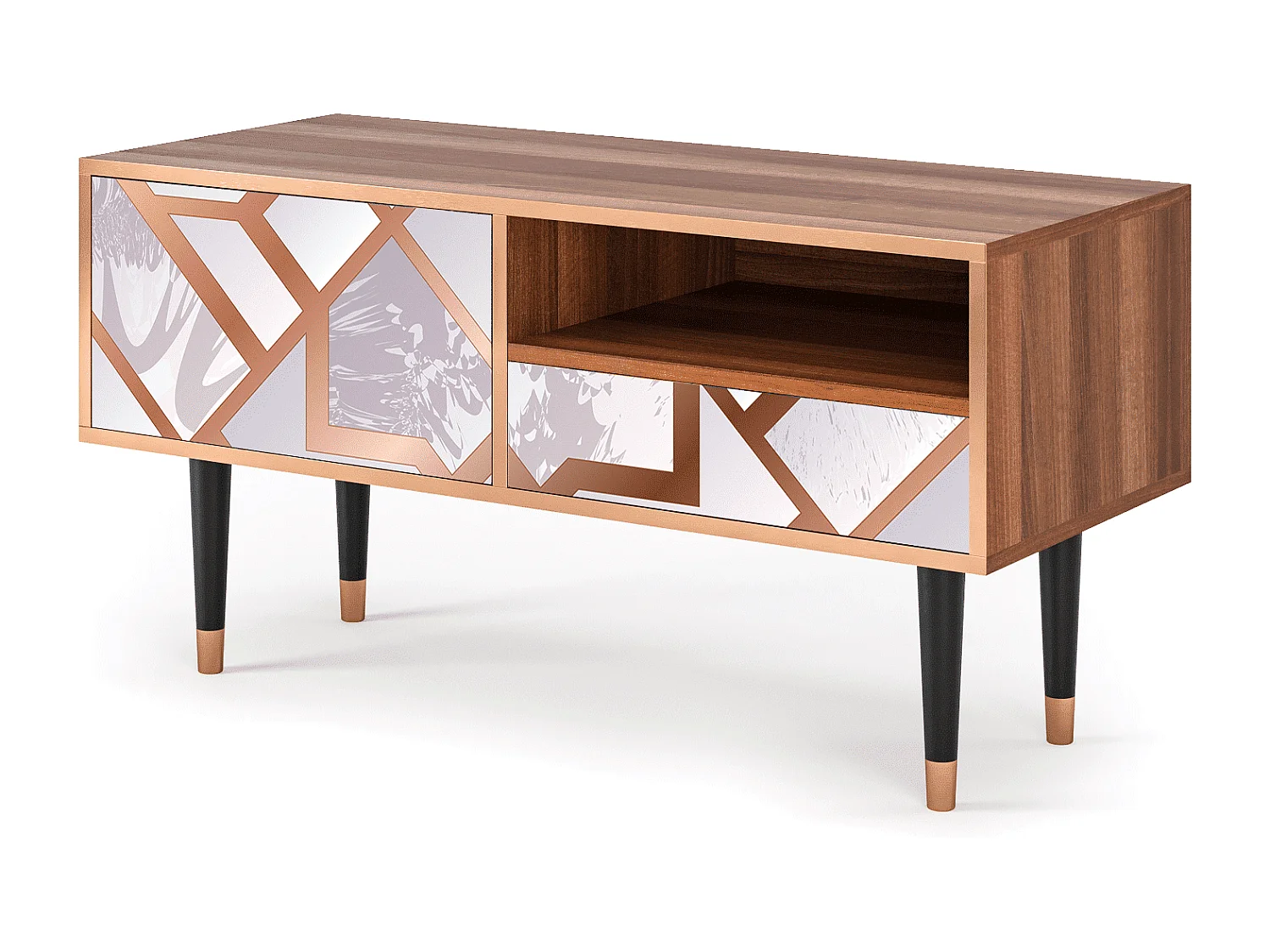 TV-meubel - 115х59х48 cm - T3 - Pastel Fairytale, Walnoot