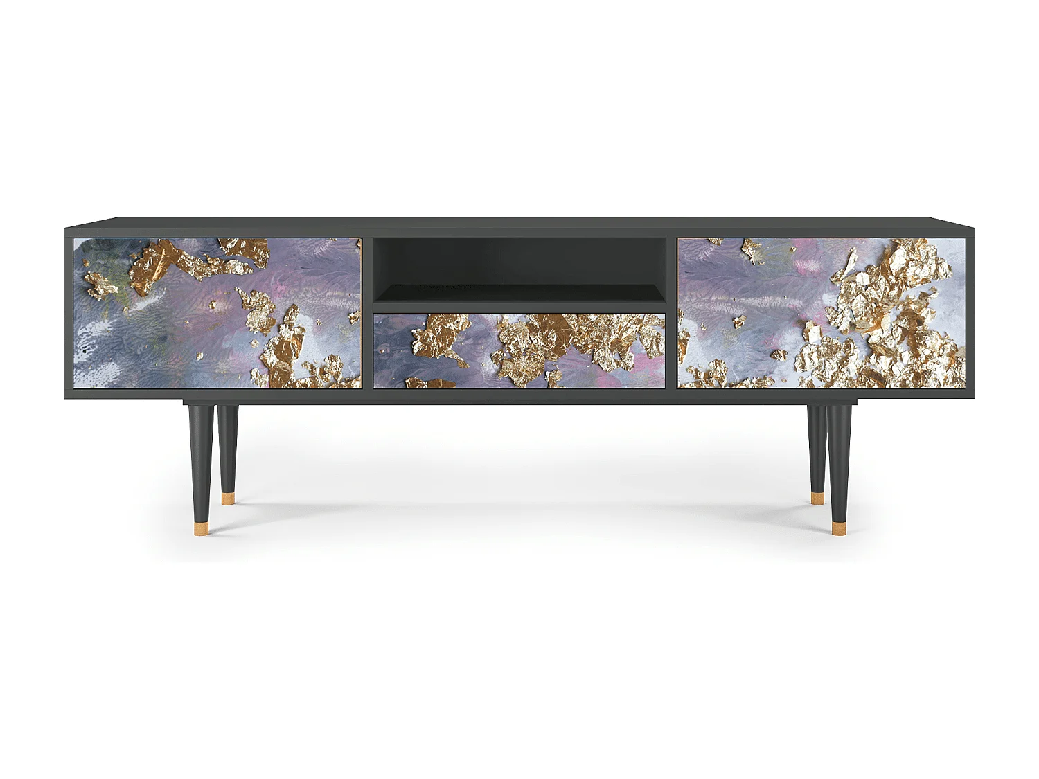 Meuble TV - 170х59х41 cm - T6 - Planet Earth, Anthracite