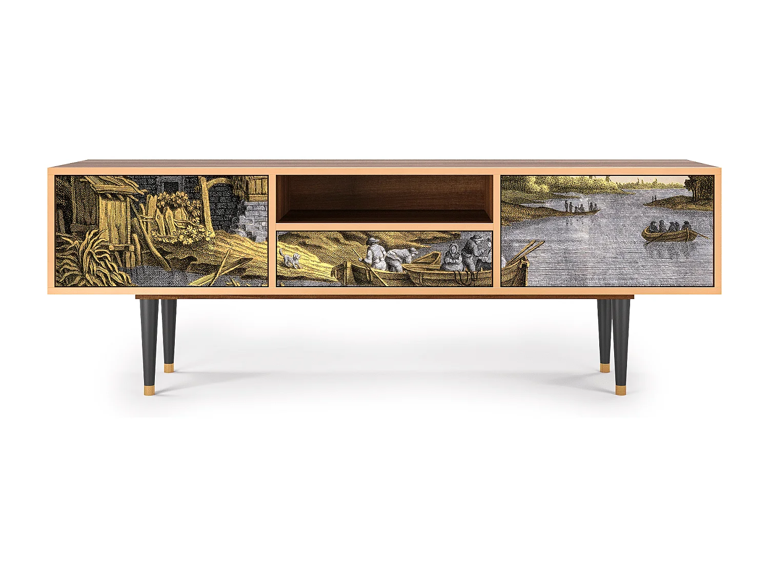 Mobile TV - 170х59х41 cm - T6 - Mill along a River, Noce