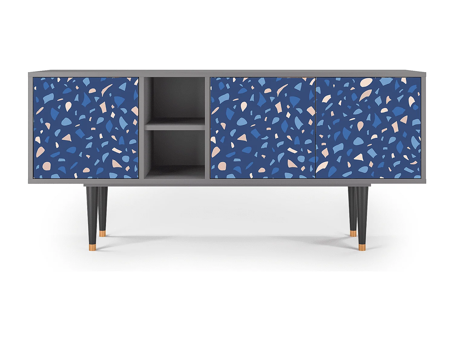 Mueble de TV - 150х69х41 cm - T5 - Soap Whirpool, Cinza