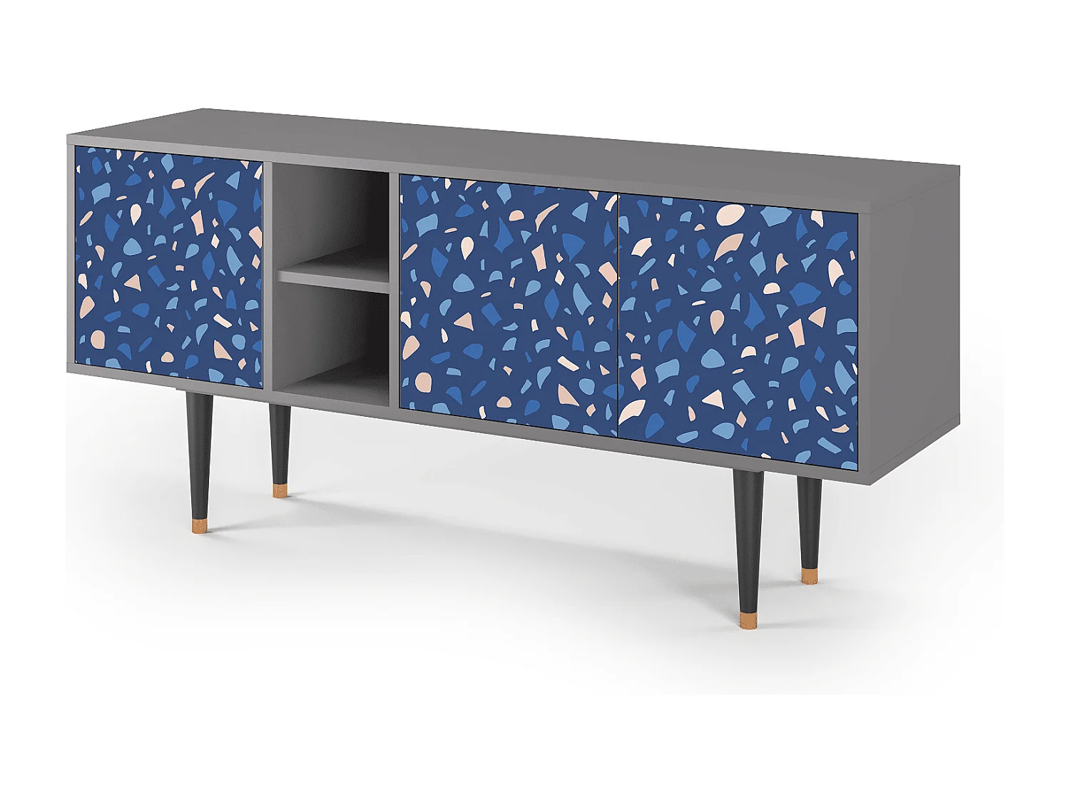 Mueble de TV - 150х69х41 cm - T5 - Soap Whirpool, Cinza