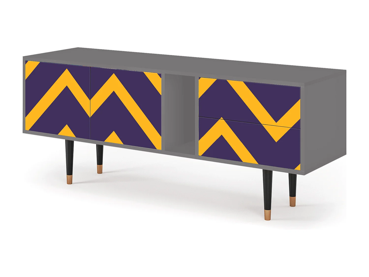 Mueble de TV - 170х69х48 cm - T1 - The Brightest Way, Gris