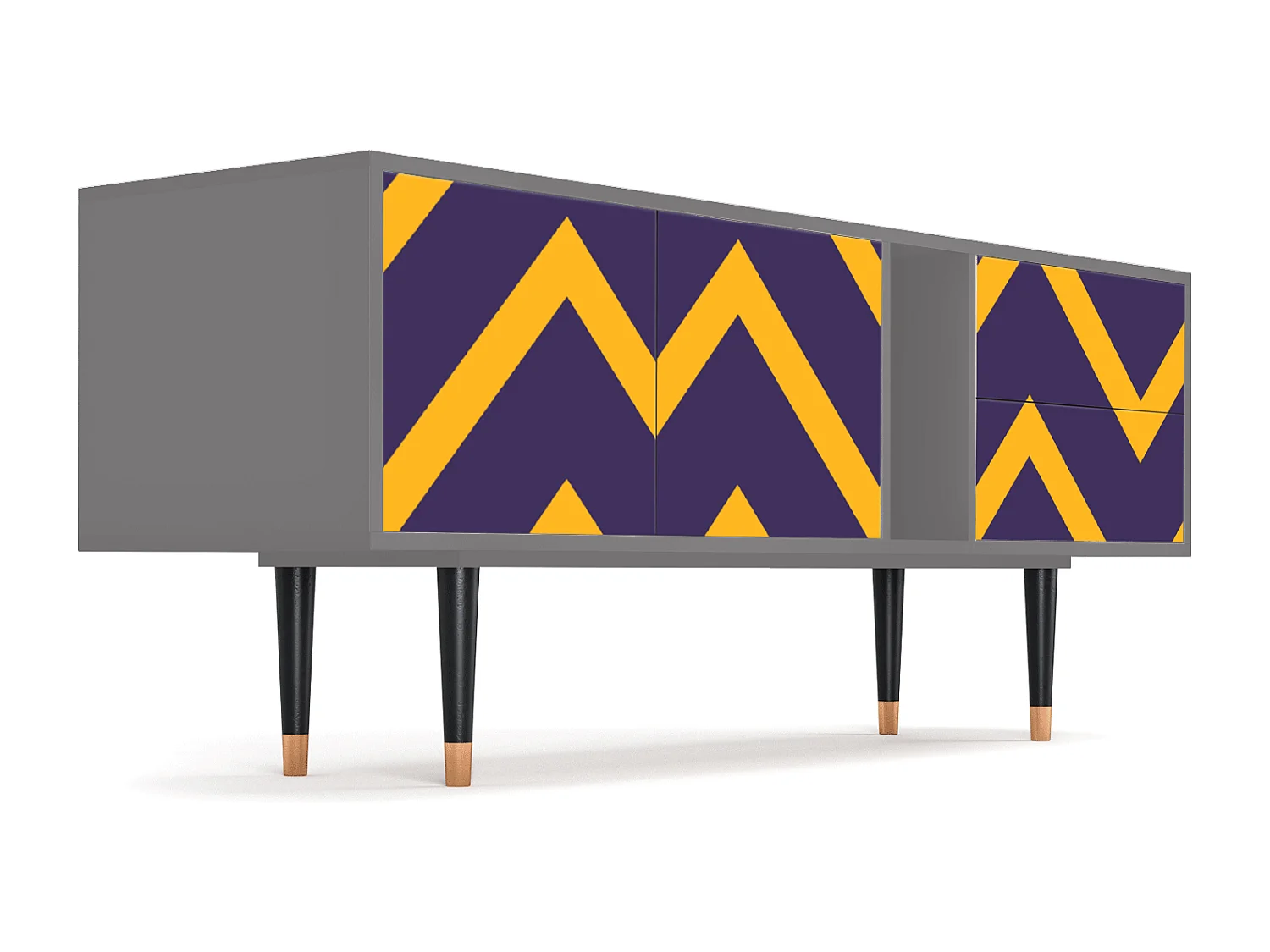 Mueble de TV - 170х69х48 cm - T1 - The Brightest Way, Gris