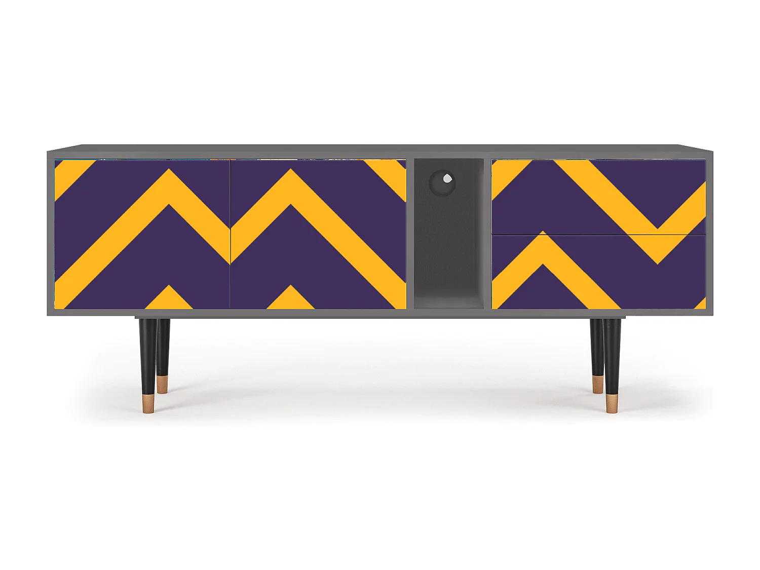 Meuble TV - 170х69х48 cm - T1 - The Brightest Way, Gris