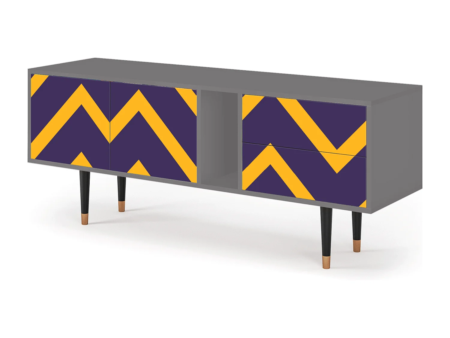 Meuble TV - 170х69х48 cm - T1 - The Brightest Way, Gris