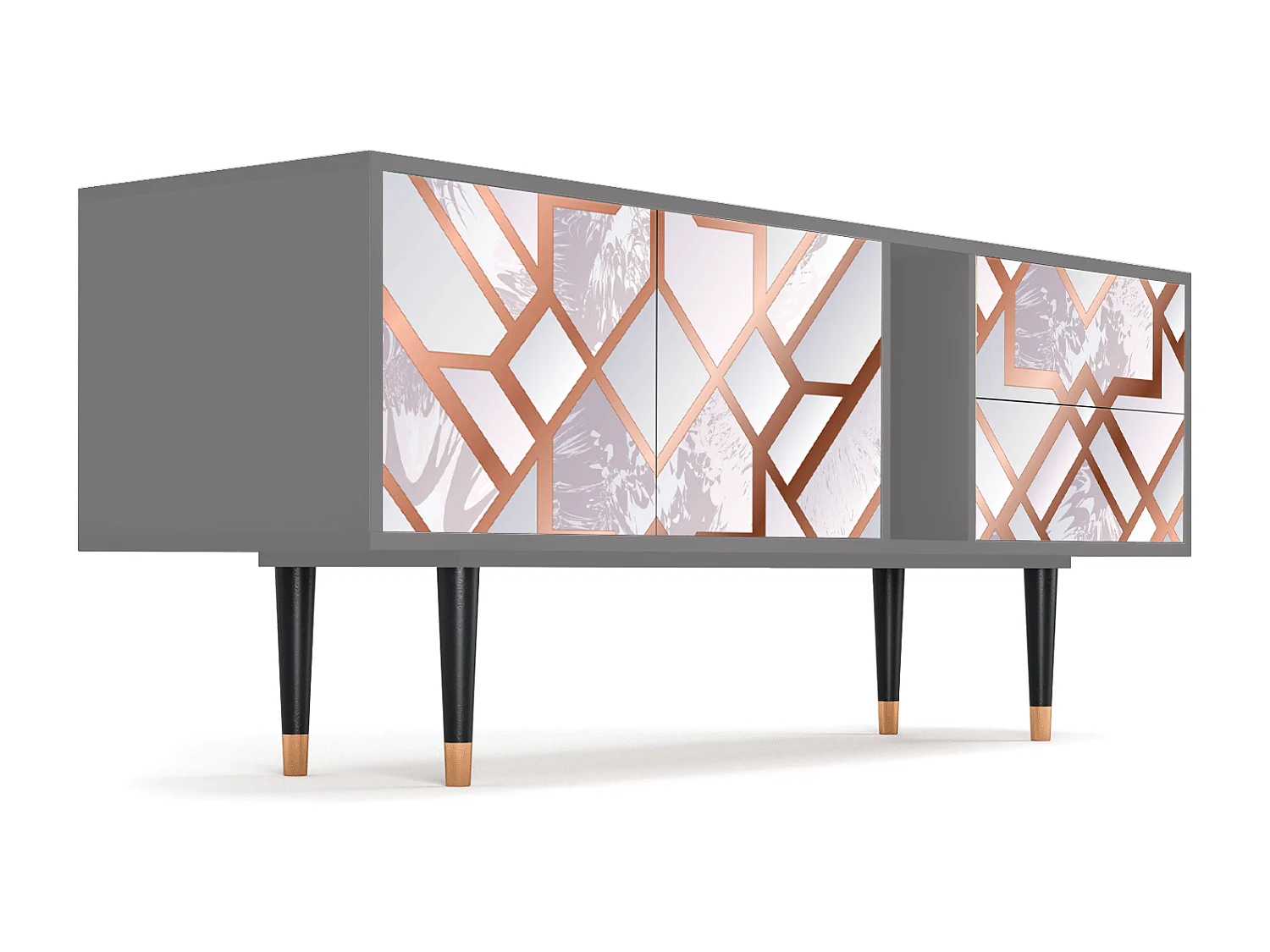 Meuble TV - 170х69х48 cm - T1 - Pastel Fairytale, Gris