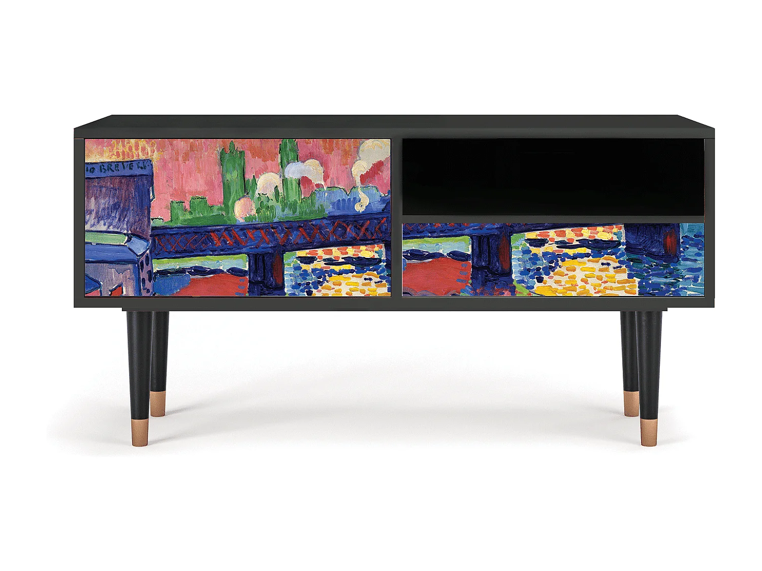 Meuble TV - 115х59х48 cm - T3 - Charing Cross Bridge, Anthracite