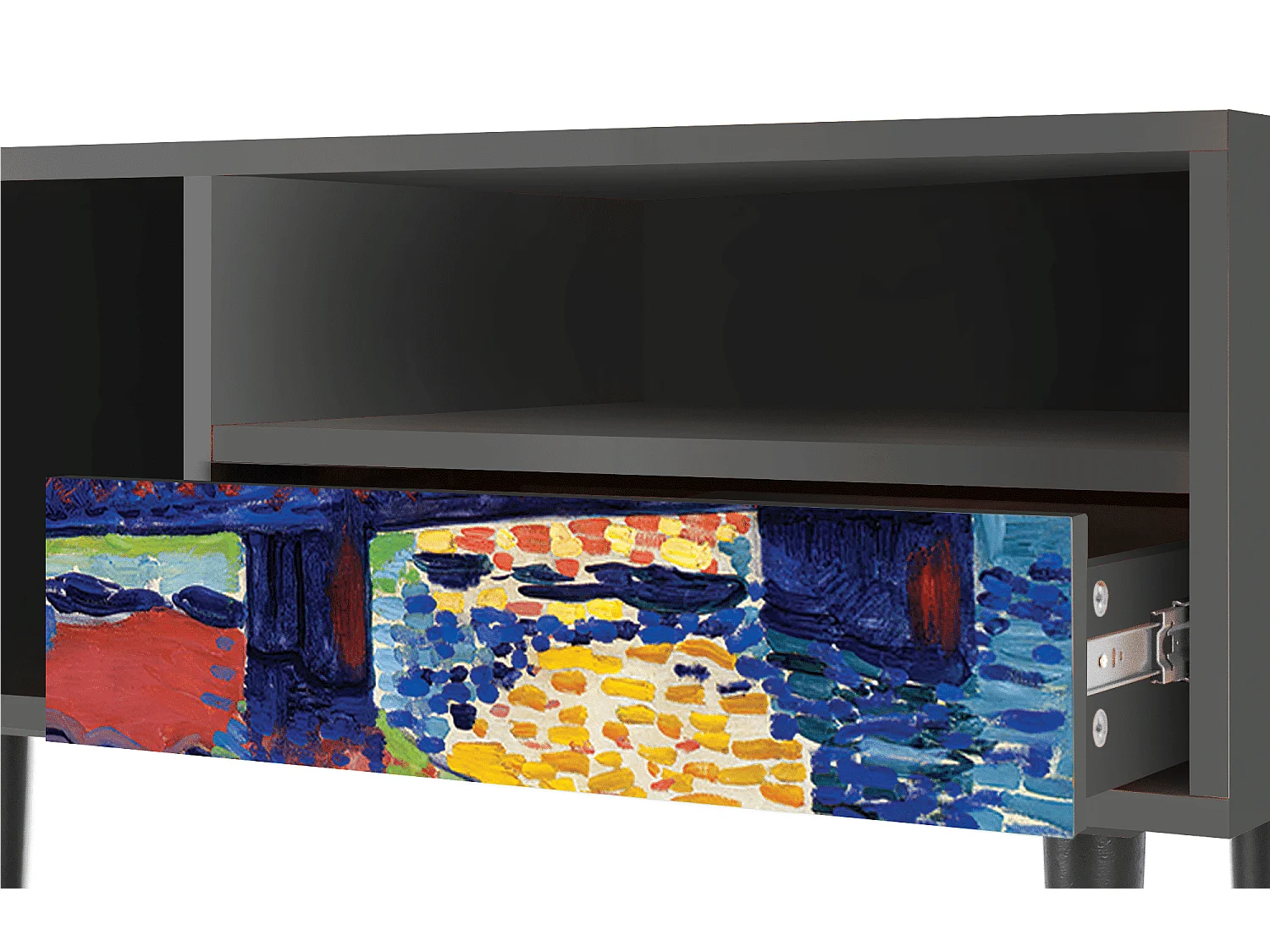 Meuble TV - 115х59х48 cm - T3 - Charing Cross Bridge, Anthracite