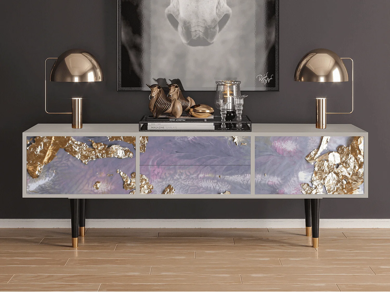 Meuble TV - 170х59х48 cm - T4 - Planet Earth, Sable