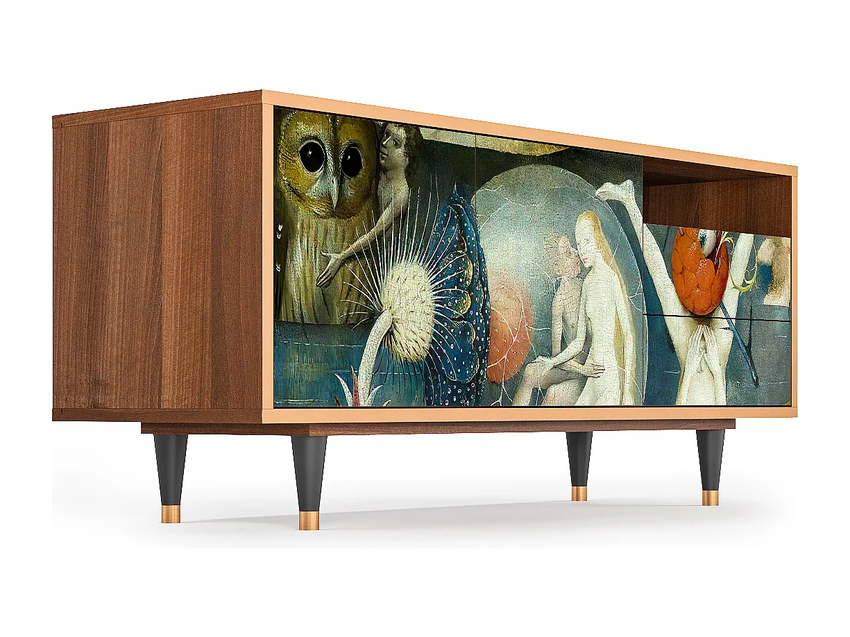 Mobile TV - 125х56х41 cm - T7 - The Garden Of by Bosch, Noce