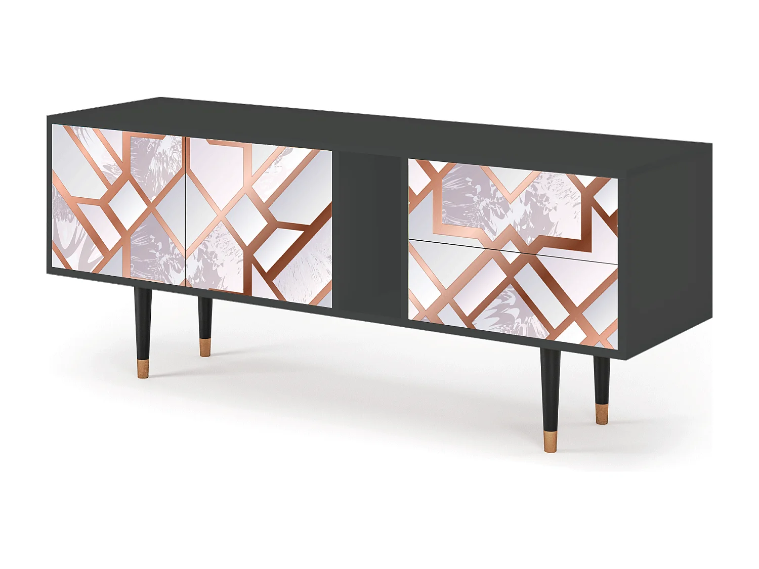 Mobile TV - 170х69х48 cm - T1 - Pastel Fairytale, Antracite