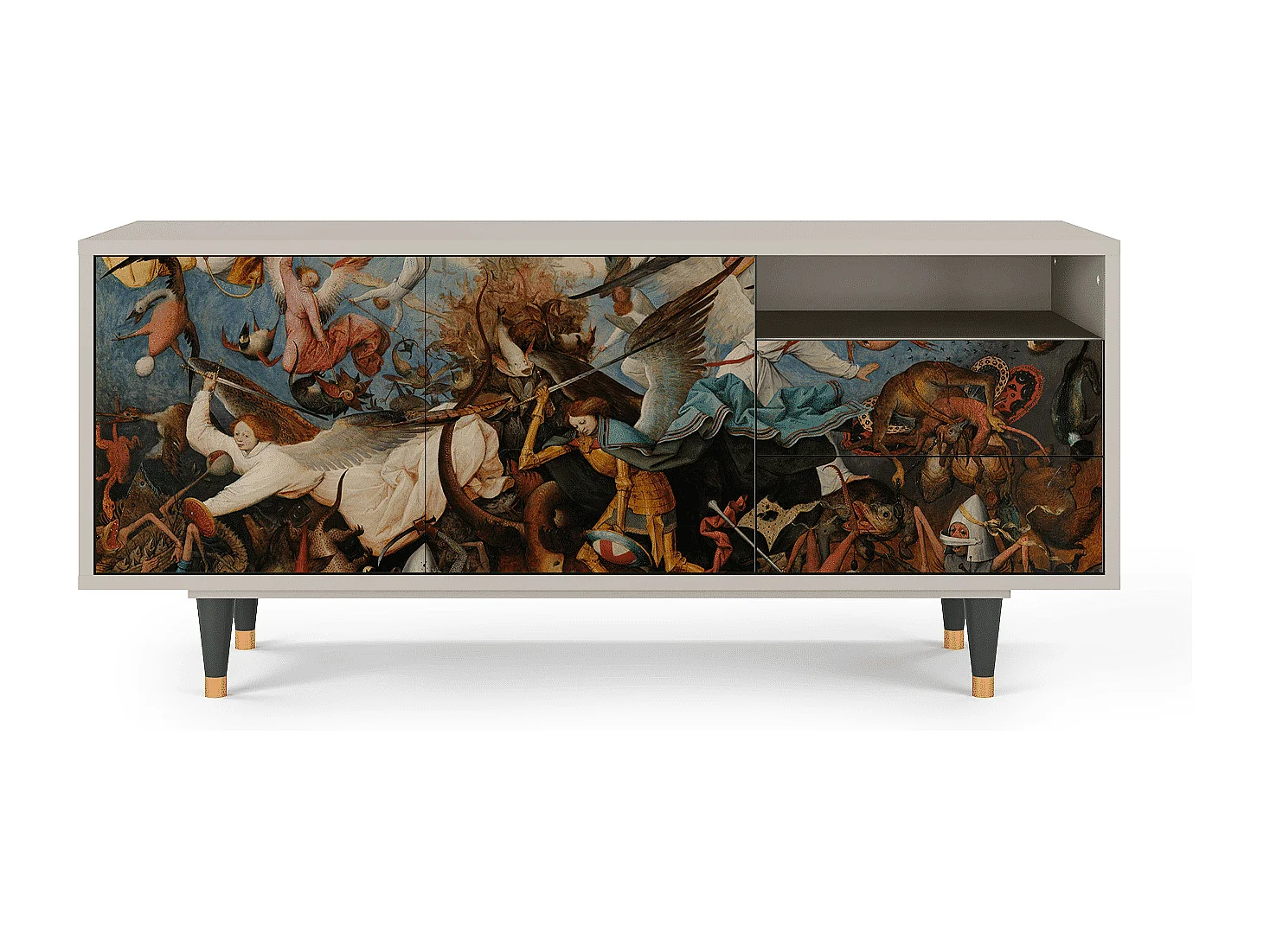 TV-meubel - 125х56х41 cm - T7 - The Fall, Zand