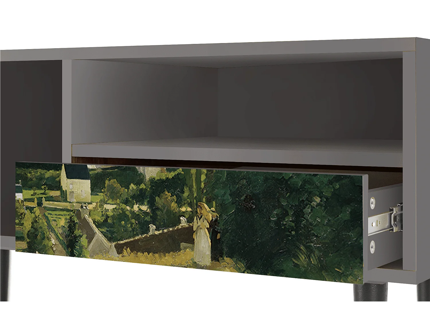 Meuble TV - 115х59х48 cm - T3 - Jalais Hill by Pissarro, Gris