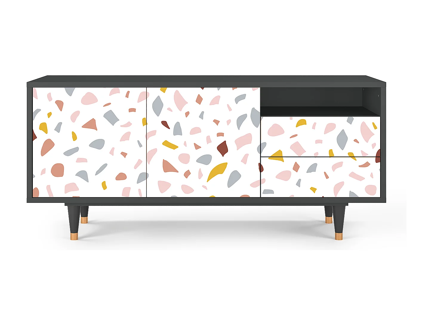 Meuble TV - 125х56х41 cm - T7 - Marmelade Cheese, Anthracite