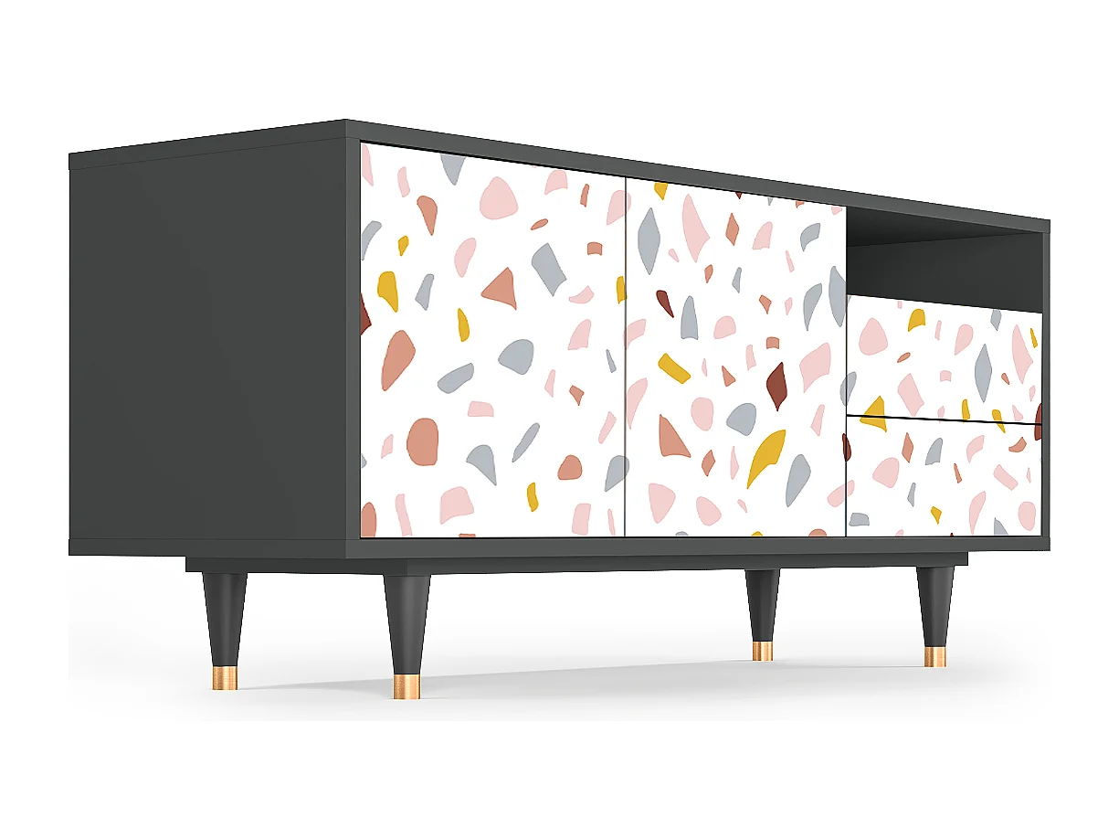 Meuble TV - 125х56х41 cm - T7 - Marmelade Cheese, Anthracite