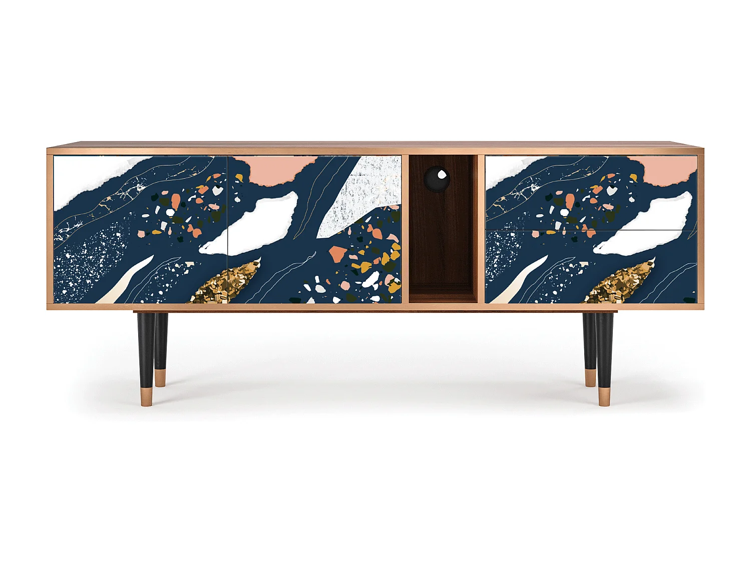 Meuble TV - 170х69х48 cm - T1 - Nude Iceberg, Noyer