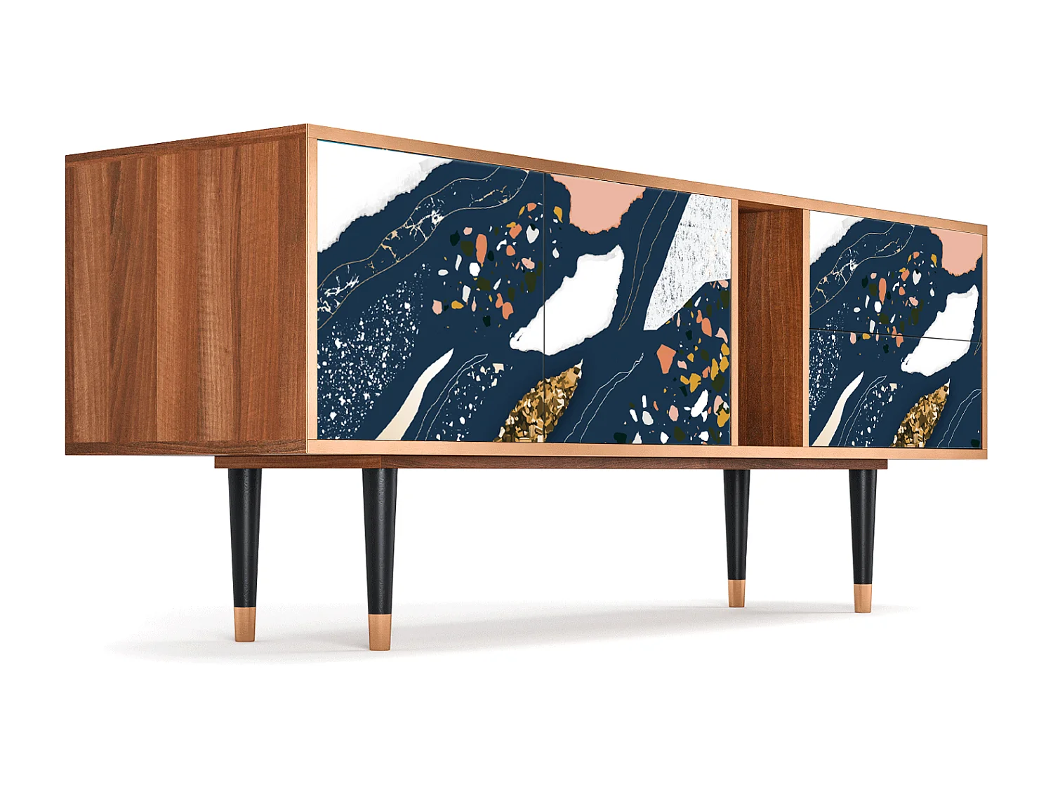 Meuble TV - 170х69х48 cm - T1 - Nude Iceberg, Noyer