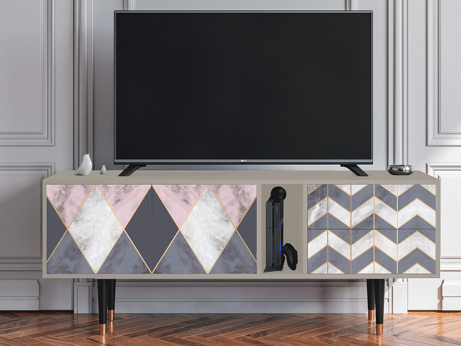 Meuble TV - 170х69х48 cm - T1 - Ideal Harmony, Sable