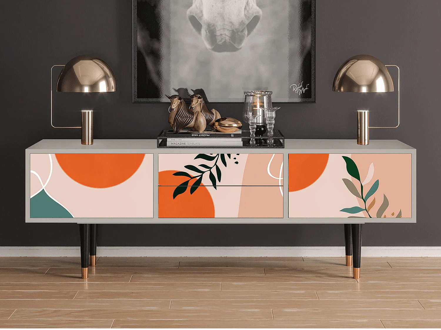 Meuble TV - 170х59х48 cm - T4 - Artwork, Sable