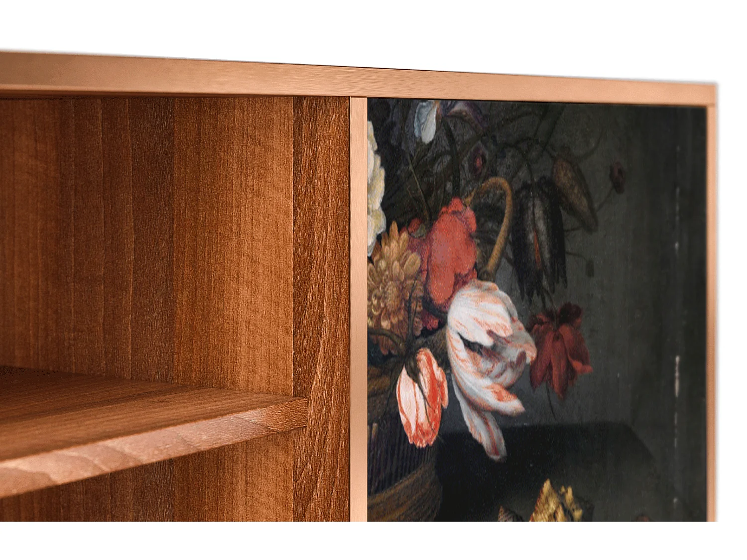 Mobile TV - 170х69х48 cm - T2 - Still Life with Flowers, Noce