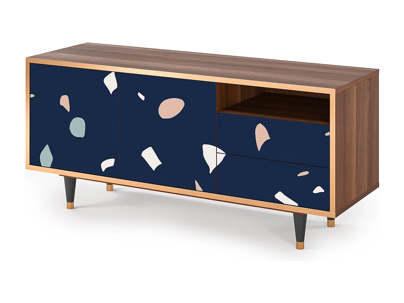 Mobile TV - 125х56х41 cm - T7 - Space Satellites, Noce