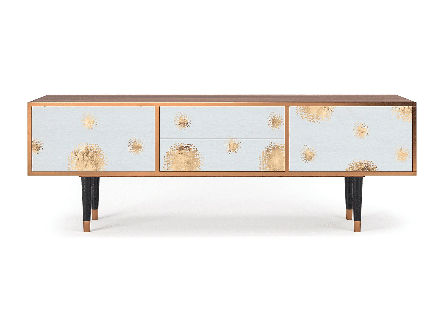 Szafka RTV - 170х59х48 cm - T4 - Sky Latte, Orzech