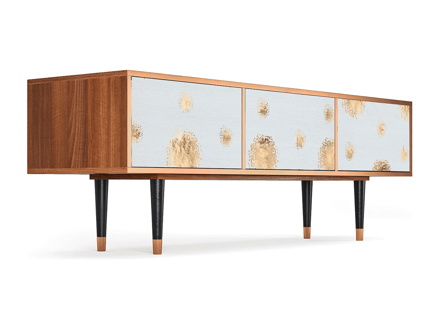 Meuble TV - 170х59х48 cm - T4 - Sky Latte, Noyer