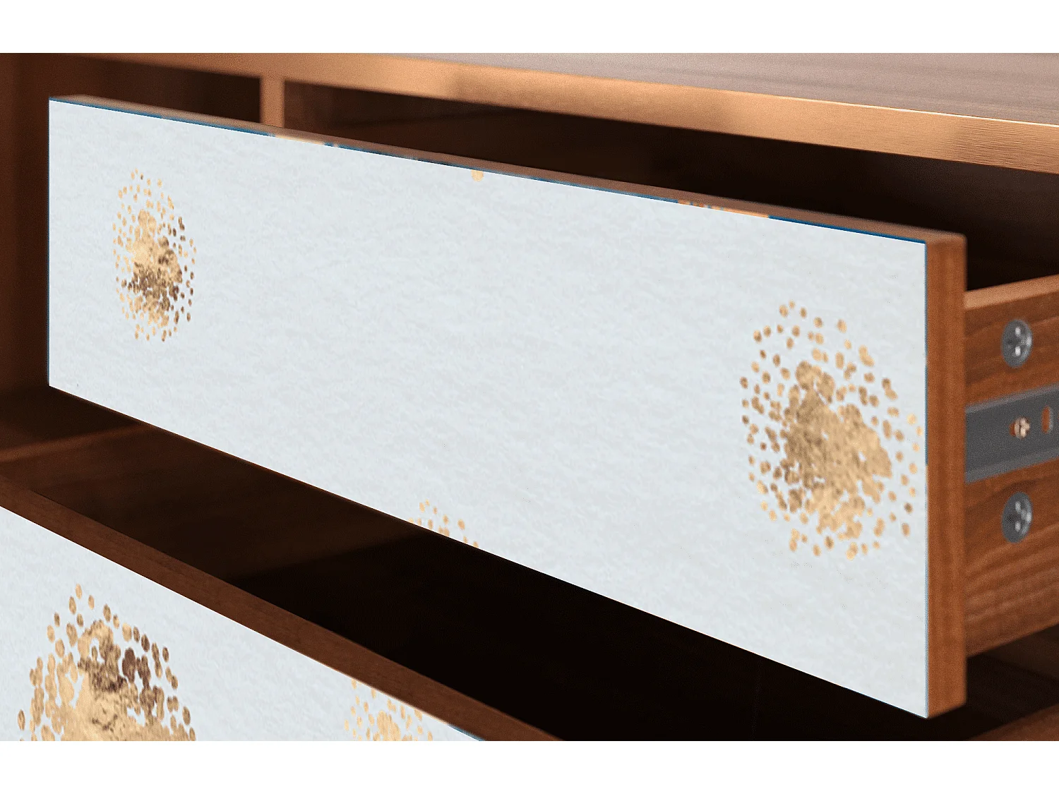 Meuble TV - 170х59х48 cm - T4 - Sky Latte, Noyer